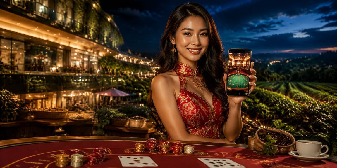 Không gian giải trí casino phong cách Mekong với trang phục áo dài truyền thống Việt Nam