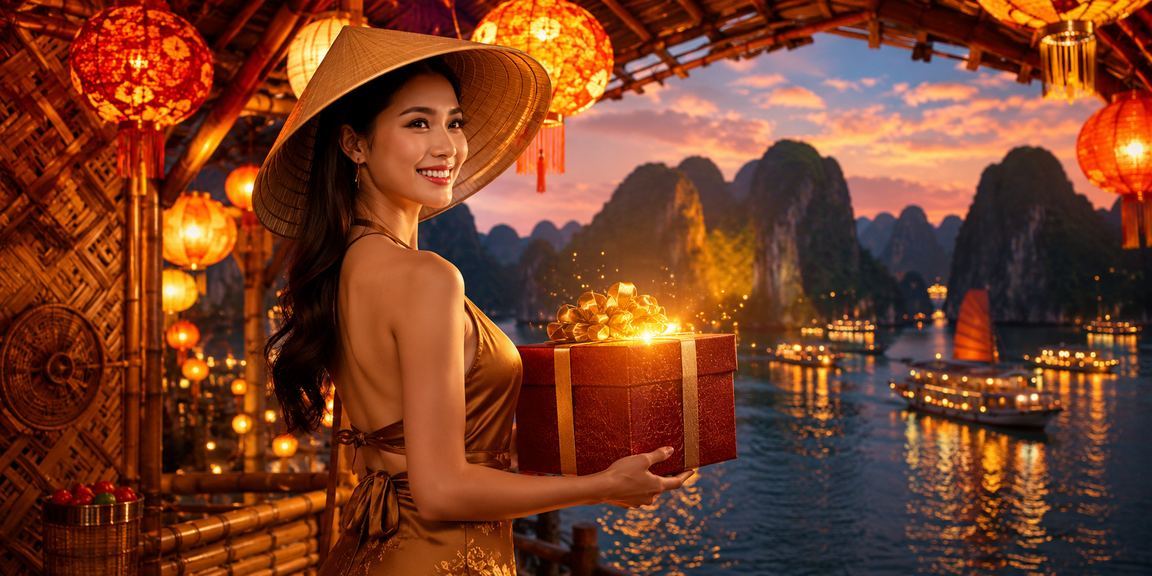 Phong cảnh Hạ Long với hình ảnh đặt cược casino trực tuyến